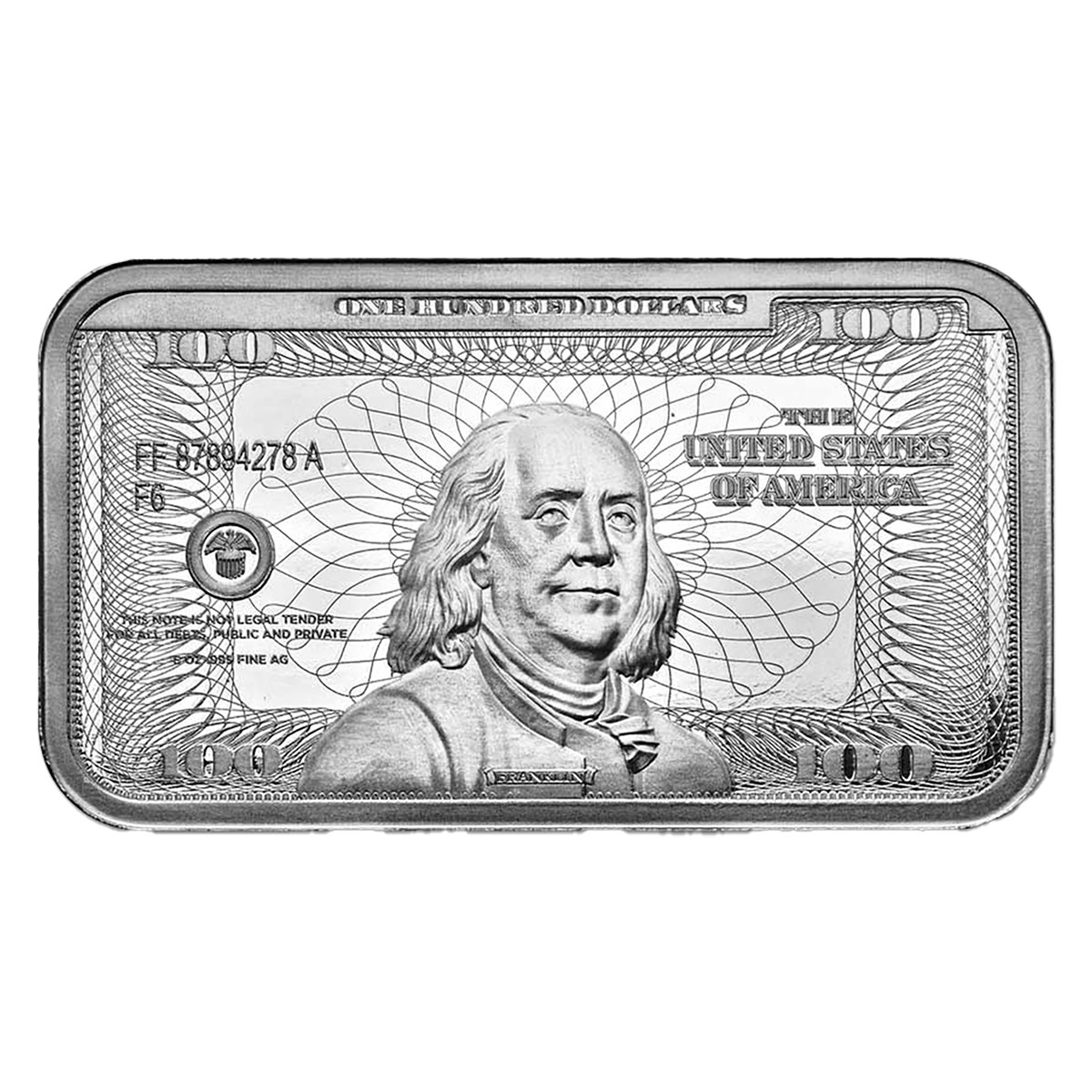 5 oz Silver Bar - Random Design