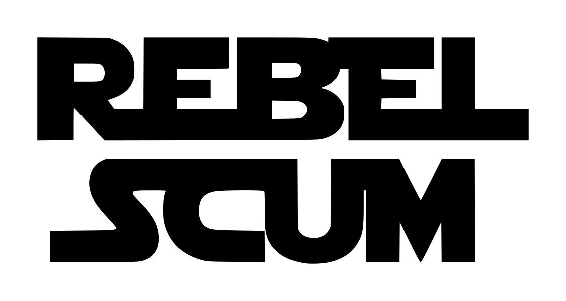 Star Wars Rebel Scum Decal #1 3"x6.5" Choose Color