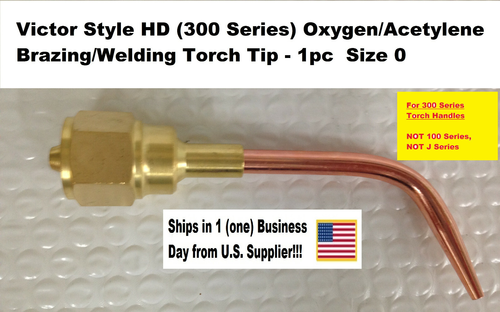Victor Type HD (300 series) Oxygen/Acetylene Brazing/Welding Torch Tip - Size 0