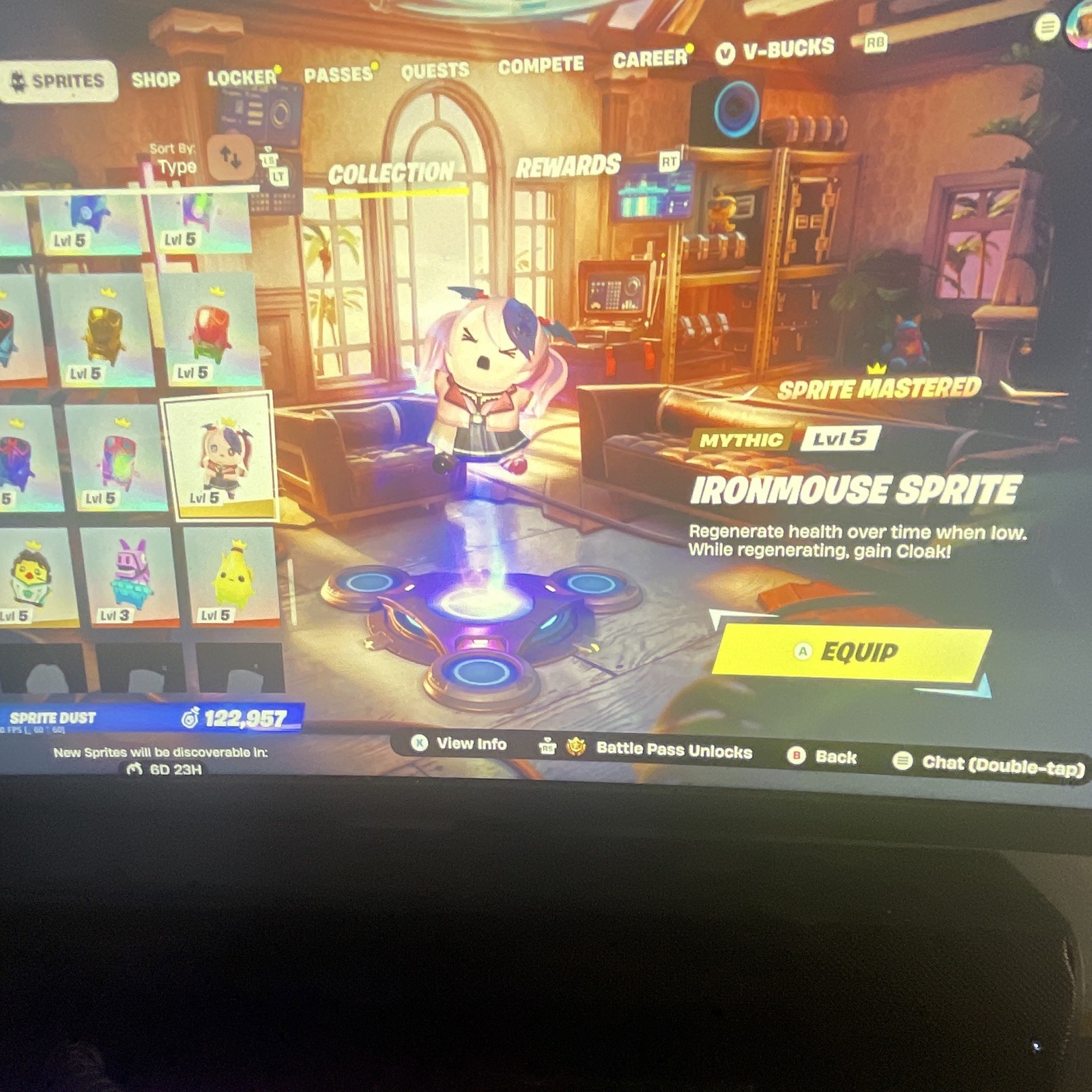 Fortnite Ironmouse Sprite Mythic Lv 5 Sprite Mastered (message to buy)