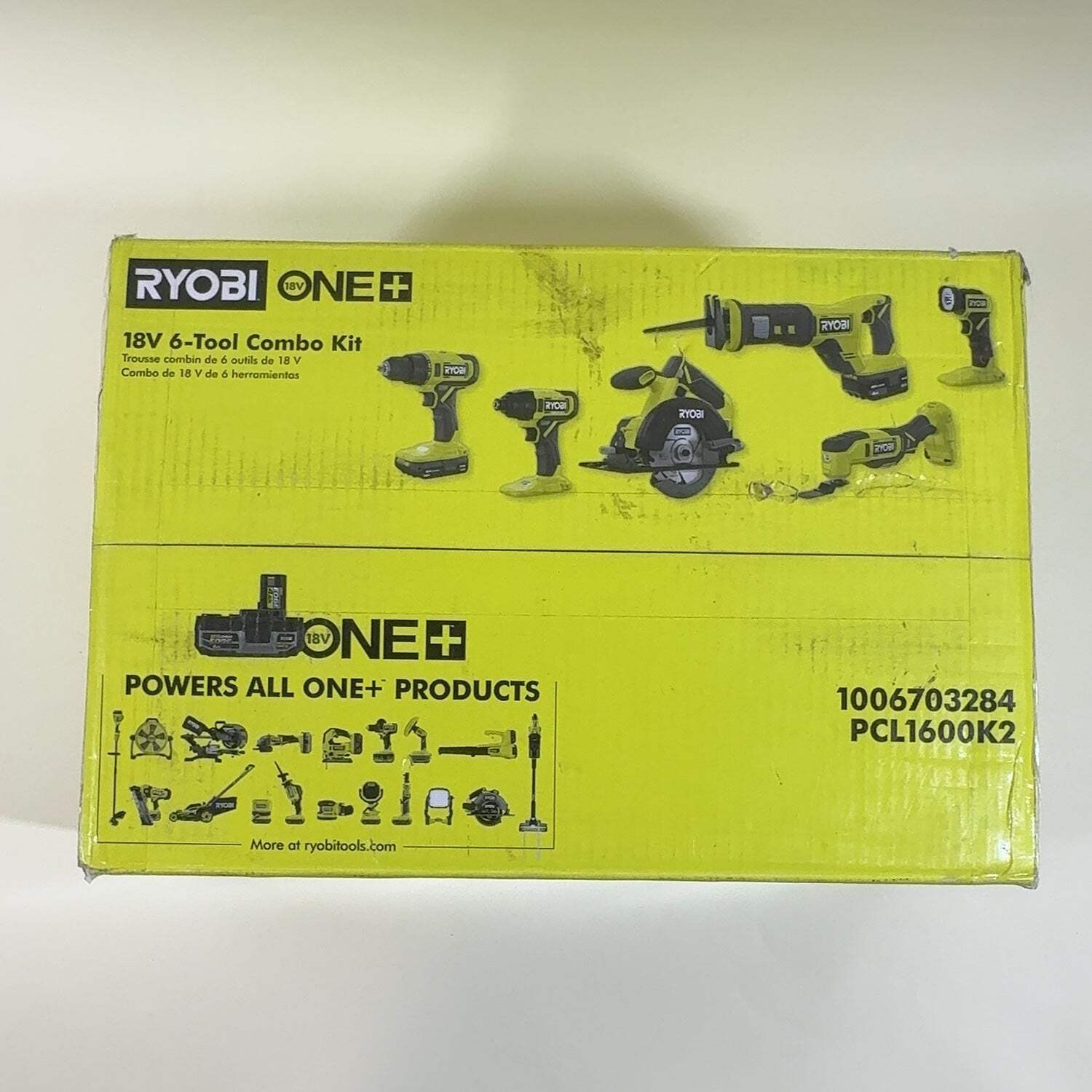 New Ryobi PCL1600K2 18V 6-Tool Combo Kit