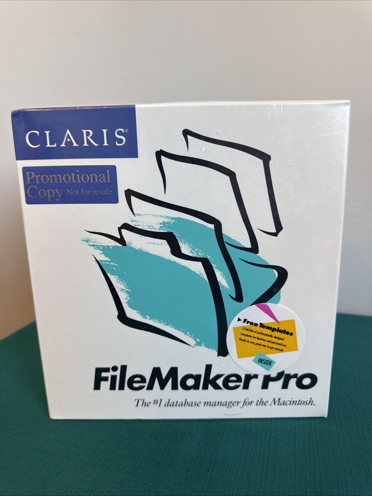 Vintage Claris FileMaker Pro Macintosh Software Sealed Promotional Copy NOS 1990
