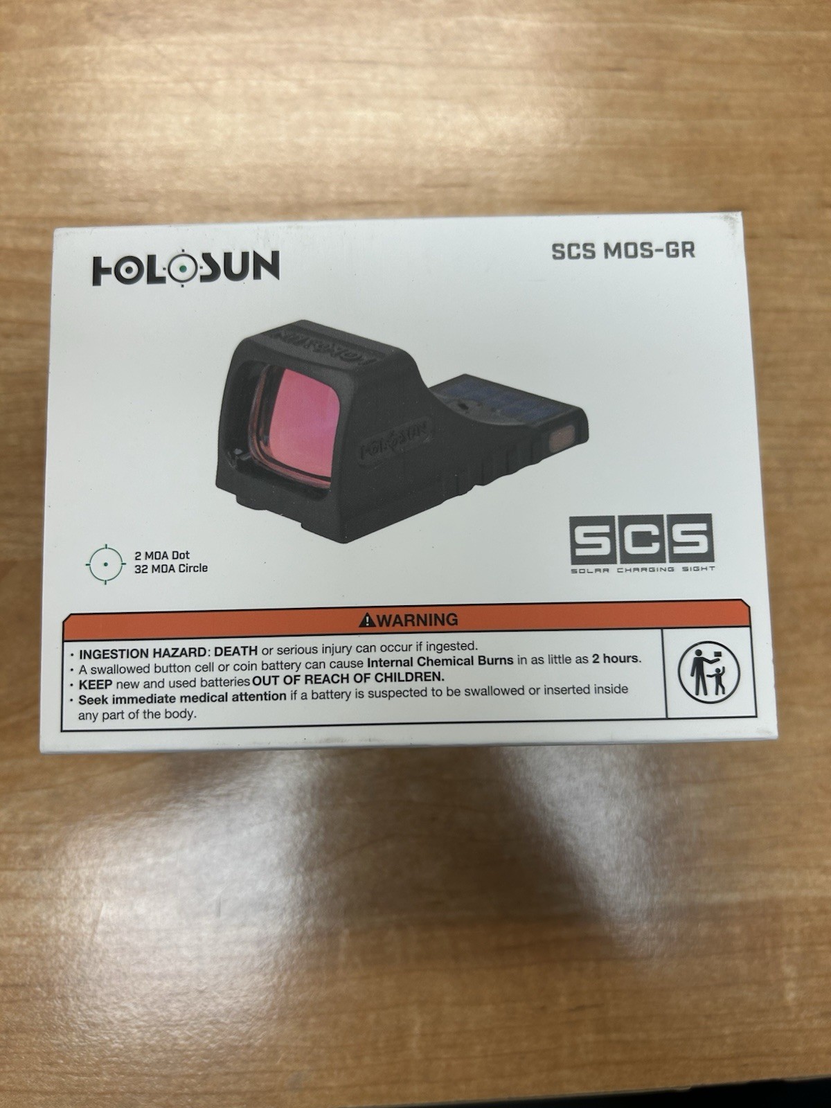 Holosun SCS MOS Solar Green Dot Sight with Multiple Reticle System SCS-MOS-GR
