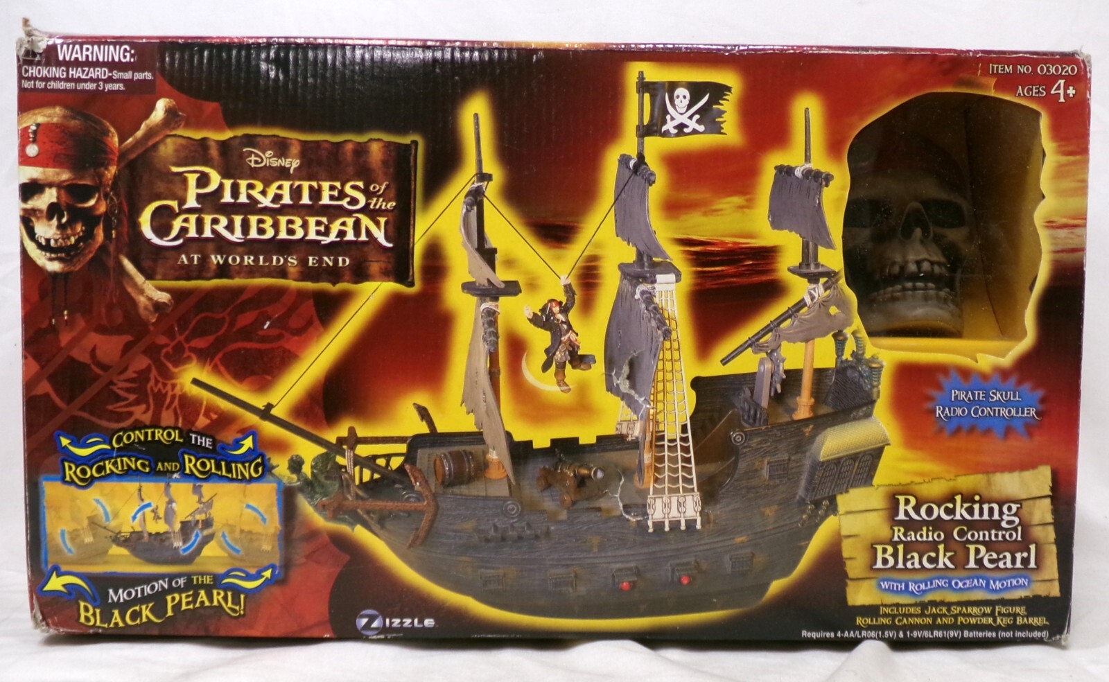 Zizzle Pirates of the Caribbean At World's End Rocking Radio Control Black Pearl