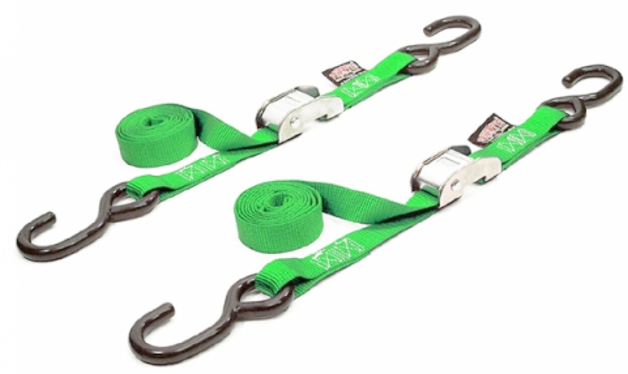 Powertye 22265 1" Standard Cam Buckle Tie Downs Green