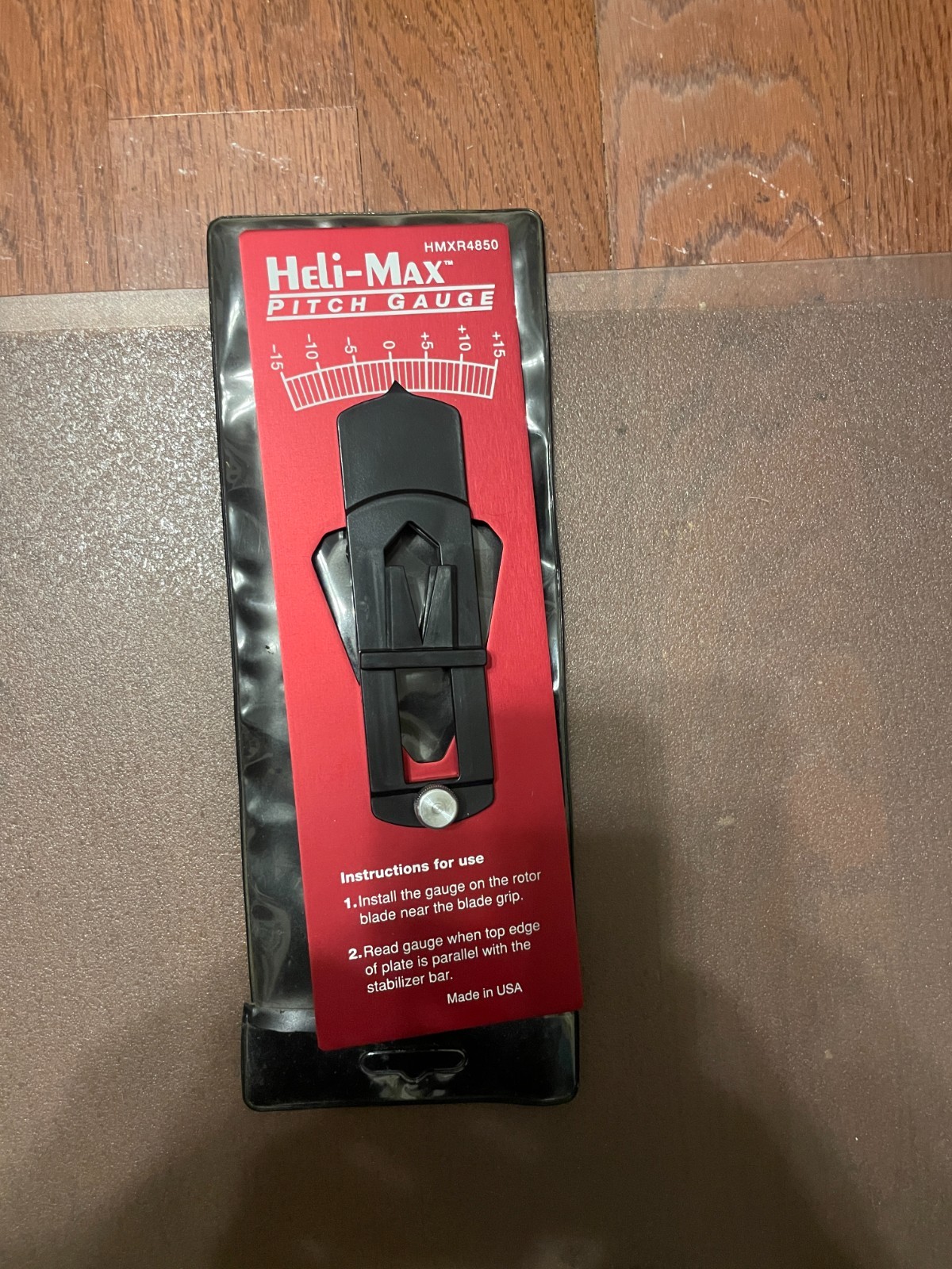 Heli max Pitch Gauge 4850 HMXR4850 Helicopter Blades Gauge Made In USA Tool