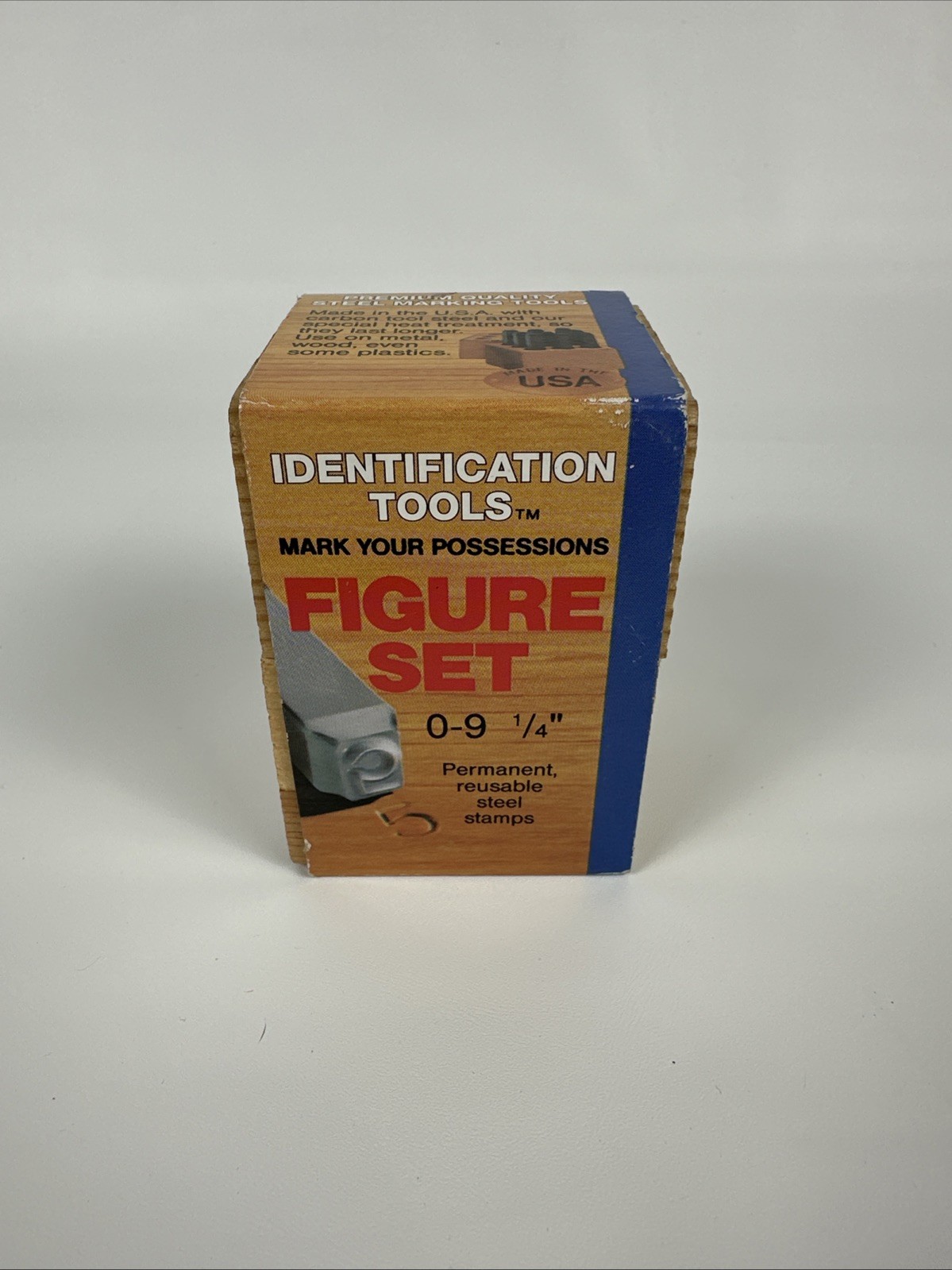 Young Bros. Stamp Works 06091 Rounded Face Number Set, 1/4" 0-8 Stamps - USA