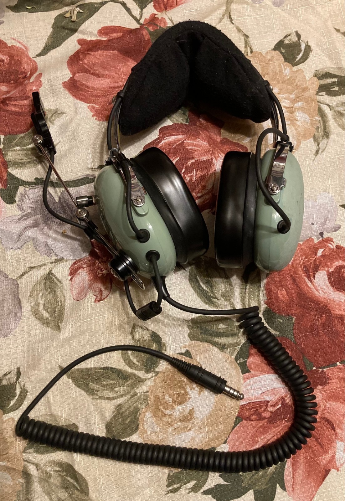 Dave Clark H10-76 Military Aviation Headset w/ Astrocom Micorphone Untested