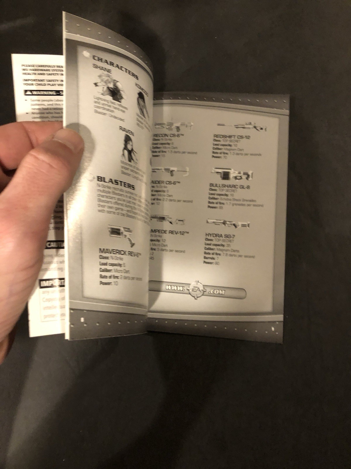 Nerf Wii Manual Only