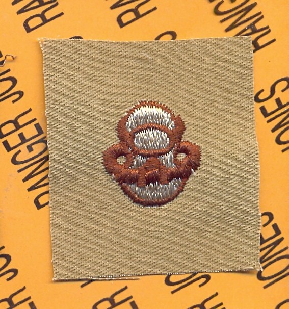 US Army Scuba Diver badge Desert DCU qualification cloth patch