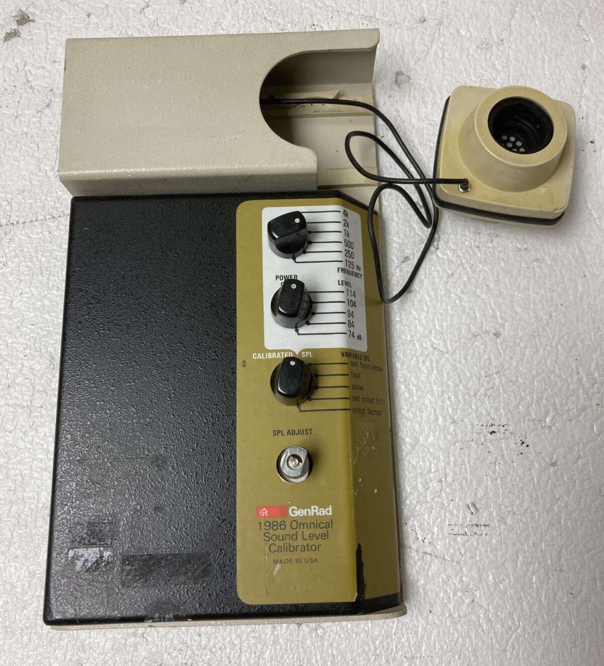GENRAD GENERAL RADIO 1986 OMNICAL SOUND LEVEL CALIBRATOR For Parts