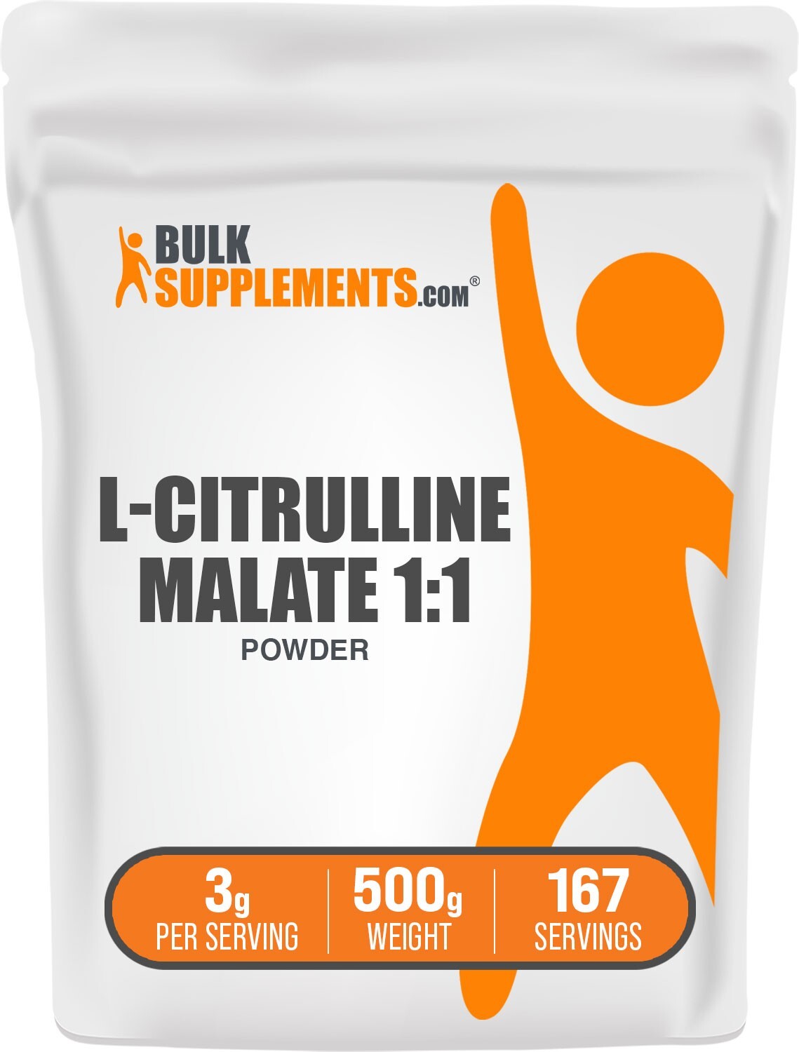 BulkSupplements L-Citrulline DL-Malate 1:1 Powder - Amino Acids - 3g Per Serving