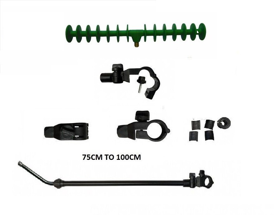 Universal Seat box or Chair Fishing Feeder Long Arm Rest  &  rod rest pa137chb