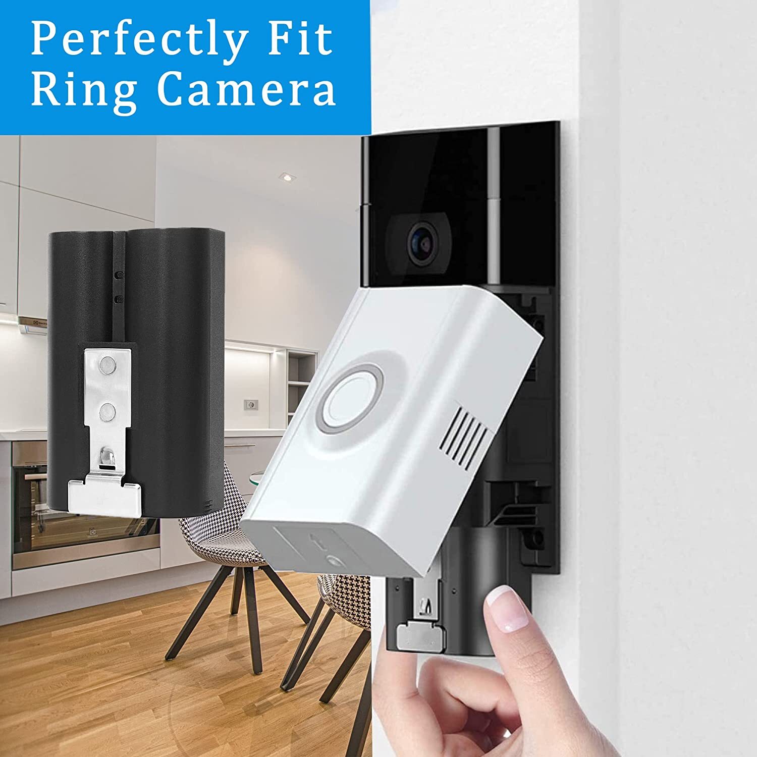 Rechargeable Ring Battery for Video Doorbell Camera 2/3/4 Spotlight Camera 3.65V