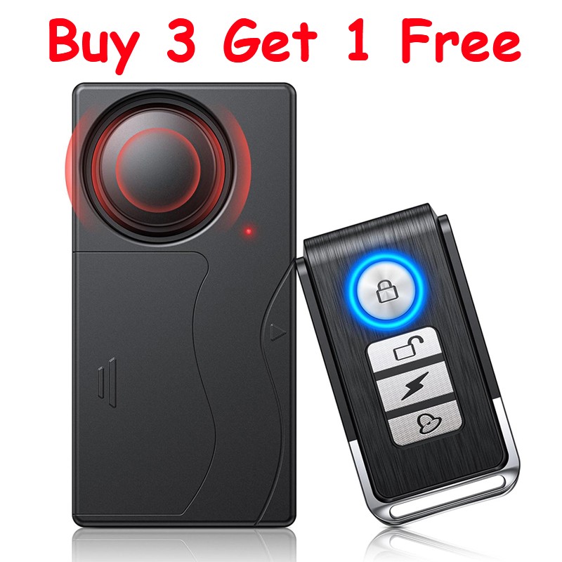 Loud 150dB Wireless Anti-Theft Vibration Motorcycle Bicycle Bike Alarm Security✔