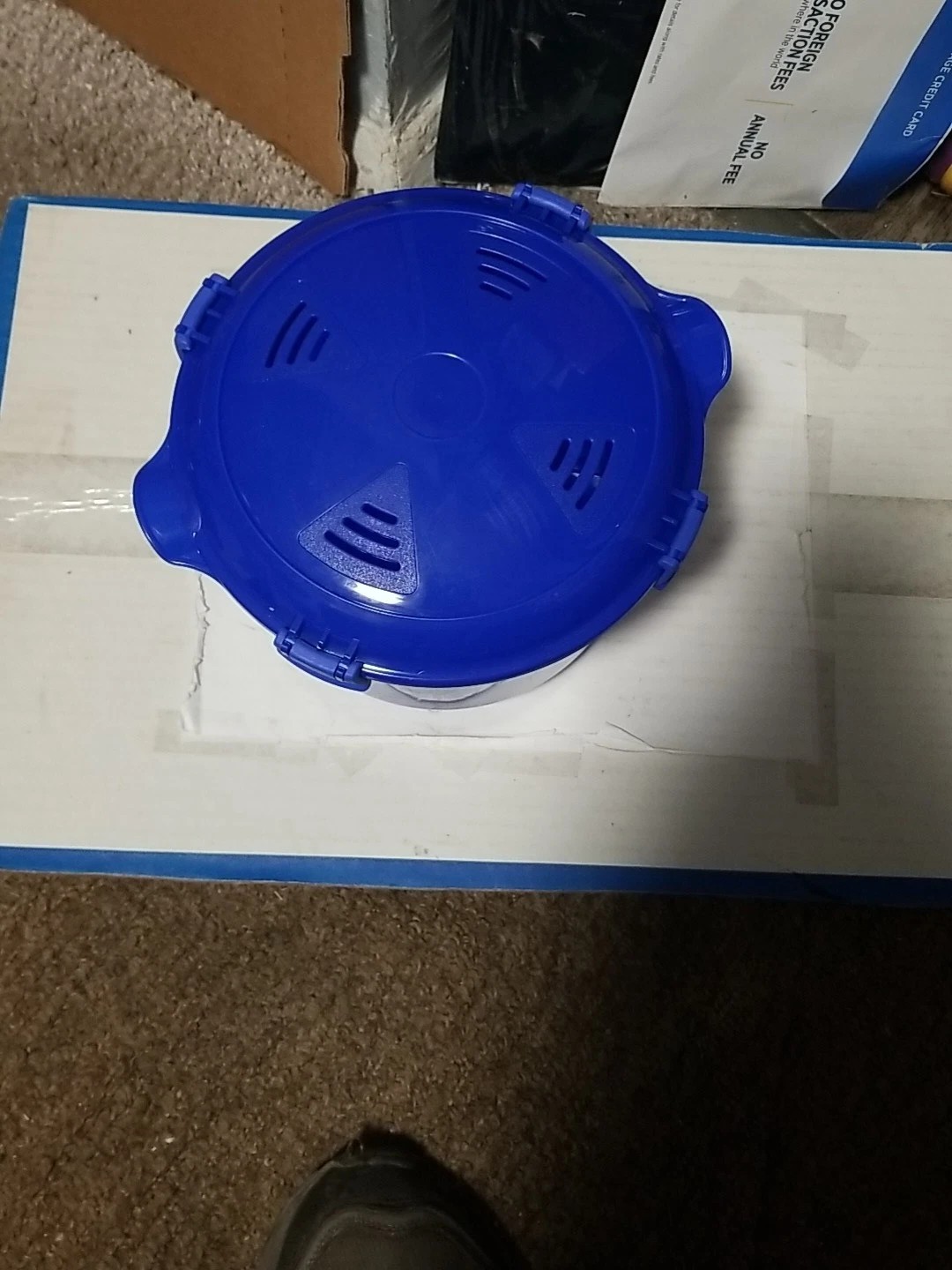 Sistema Microwave Rice Steamer 87.9 oz./2.6 L,BPA free w/spoon &Recipes New Blue