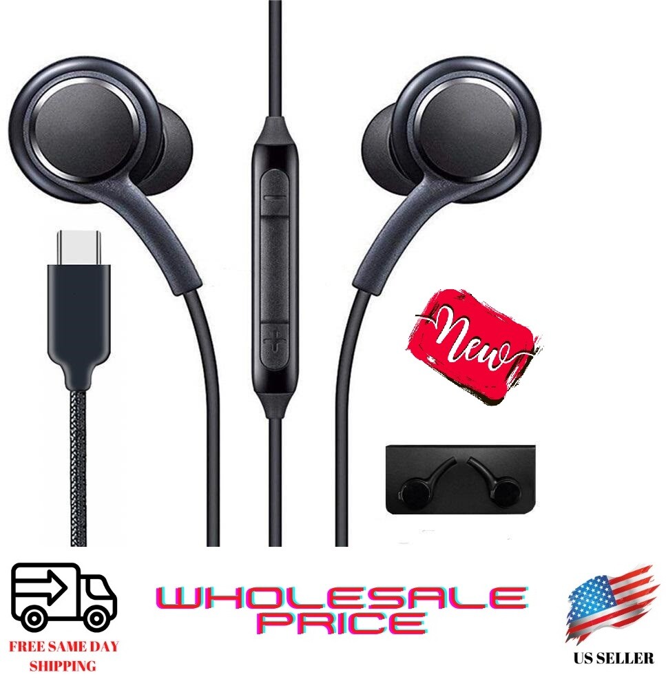 For Samsung IPHONE IPAD MOTO  Earphones Wired USB-C Headphone WITH Mic Earbuds