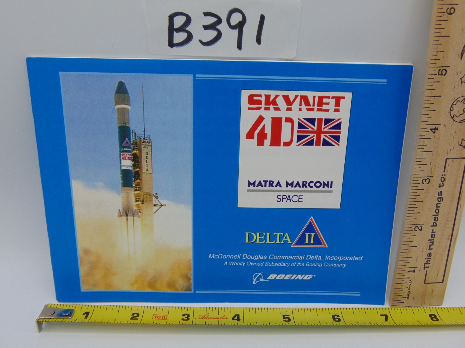 Nasa Space Program Shuttle Skynet 4D Boeing Matra Marconi Booklet Delta II