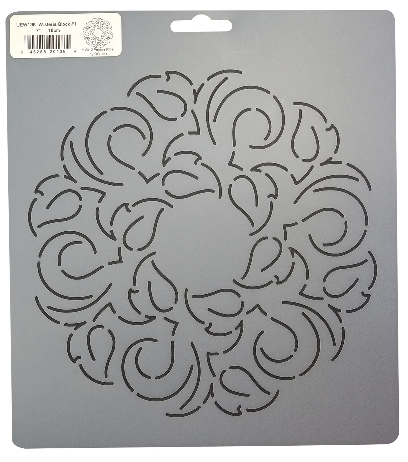 Quilting Stencils Wisteria Floral Leaves Flower Stencil Quilt Block Template