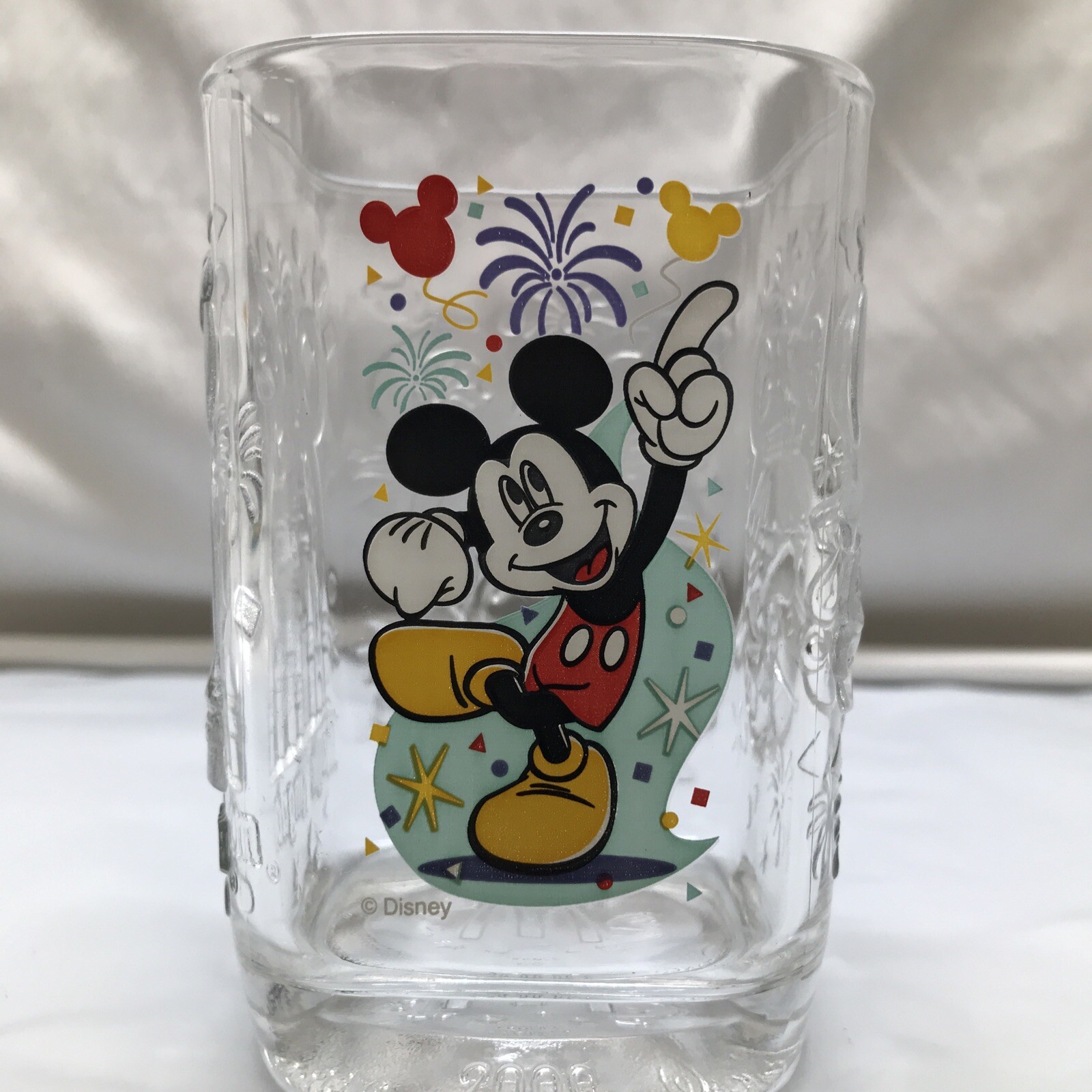 McDonald’s Walt Disney World 2000 Celebration Dancing Mickey Magic Kingdom Glass