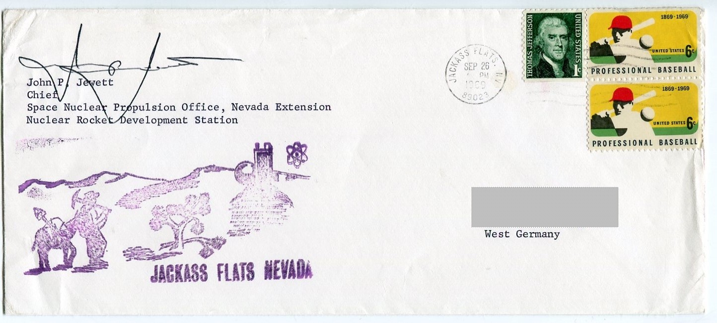 JOHN P. JEWETT - Orig. Autograph, first day cover, NASA, signed, autograph, FDC
