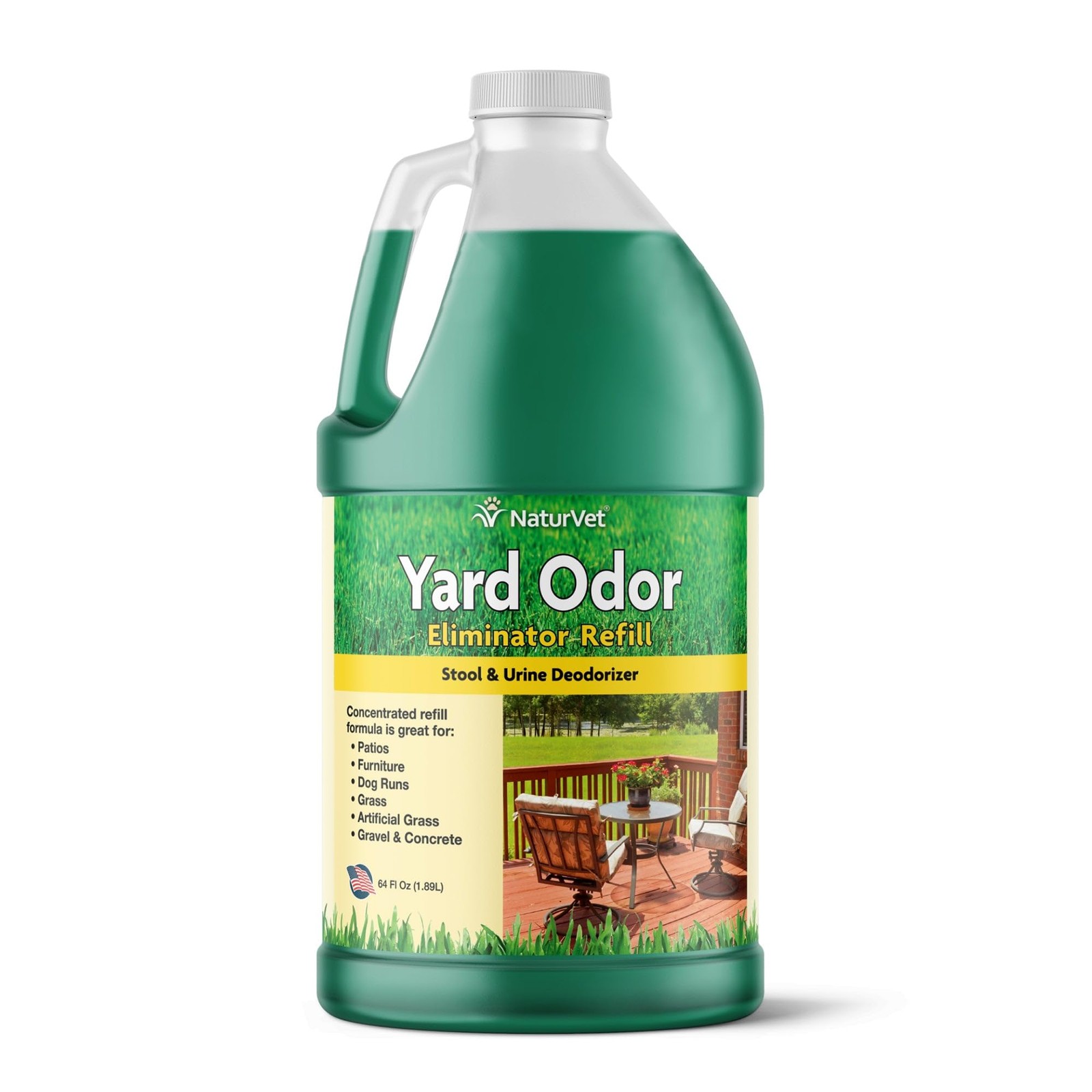 Yard Odor Eliminator 64 Fl Oz Pack NaturVet Eliminate Stool Urine Odors Lawn