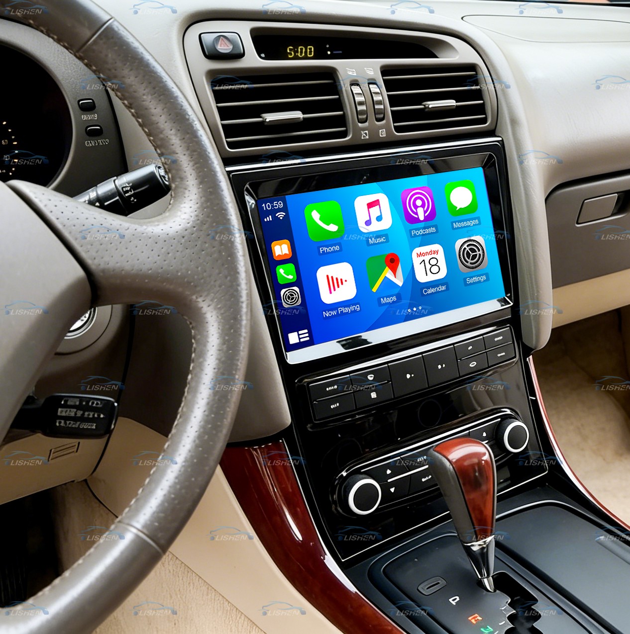 Carplay 4+64GB 9"Android 15 Car Navi Radio For Lexus GS300 GS400 GS430 1998-2005