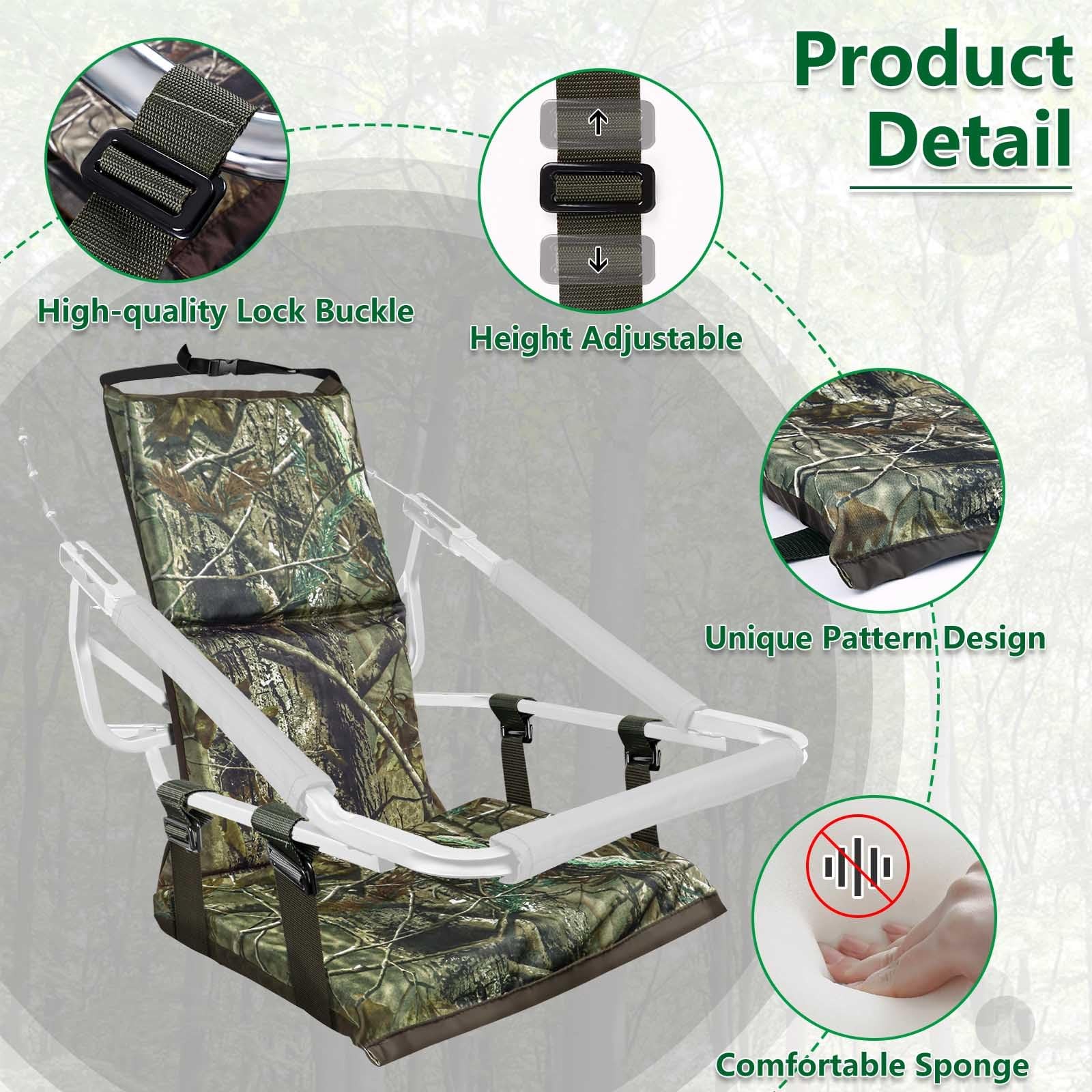 Adjustable Hunting Tree Stand Seat Replacement for Climber Deer Stands