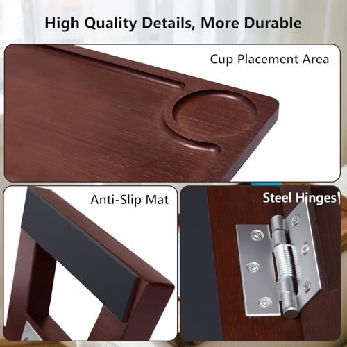 Couch Tray & Sofa Armrest Table - Multi-Functional Couch Trays for Arm,