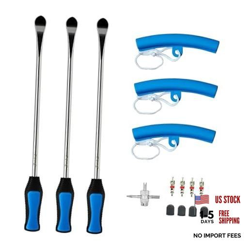 Heavy Duty Tire Repair Tool Kit, 3x14.5 Steel Tire Irons & 3 Rim 14.5”