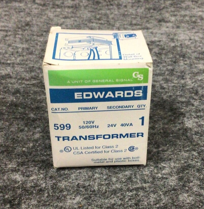 Edwards 599 Transformer PRI: 120V 50/60HZ SEC:24V 40A New