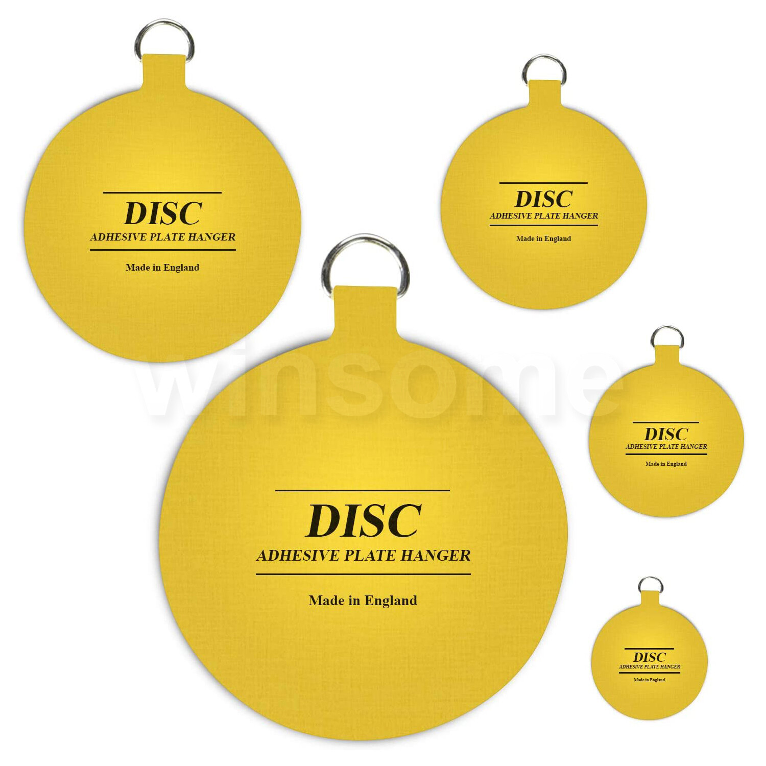 Disc Plate Hangers Wall Hanging Invisible Self Adhesive Picture Hooks 5 Sizes