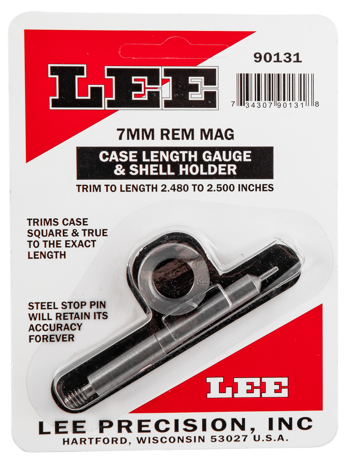 Lee Precision 90131 Case Length Gauge 7mm Rem Mag Steel