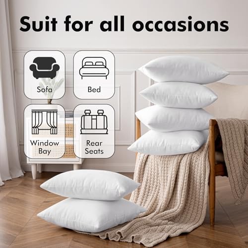 Shredded Memory Foam Pillow Inserts, Set of 2 20x20 20x20 Inch (Pack of 2)