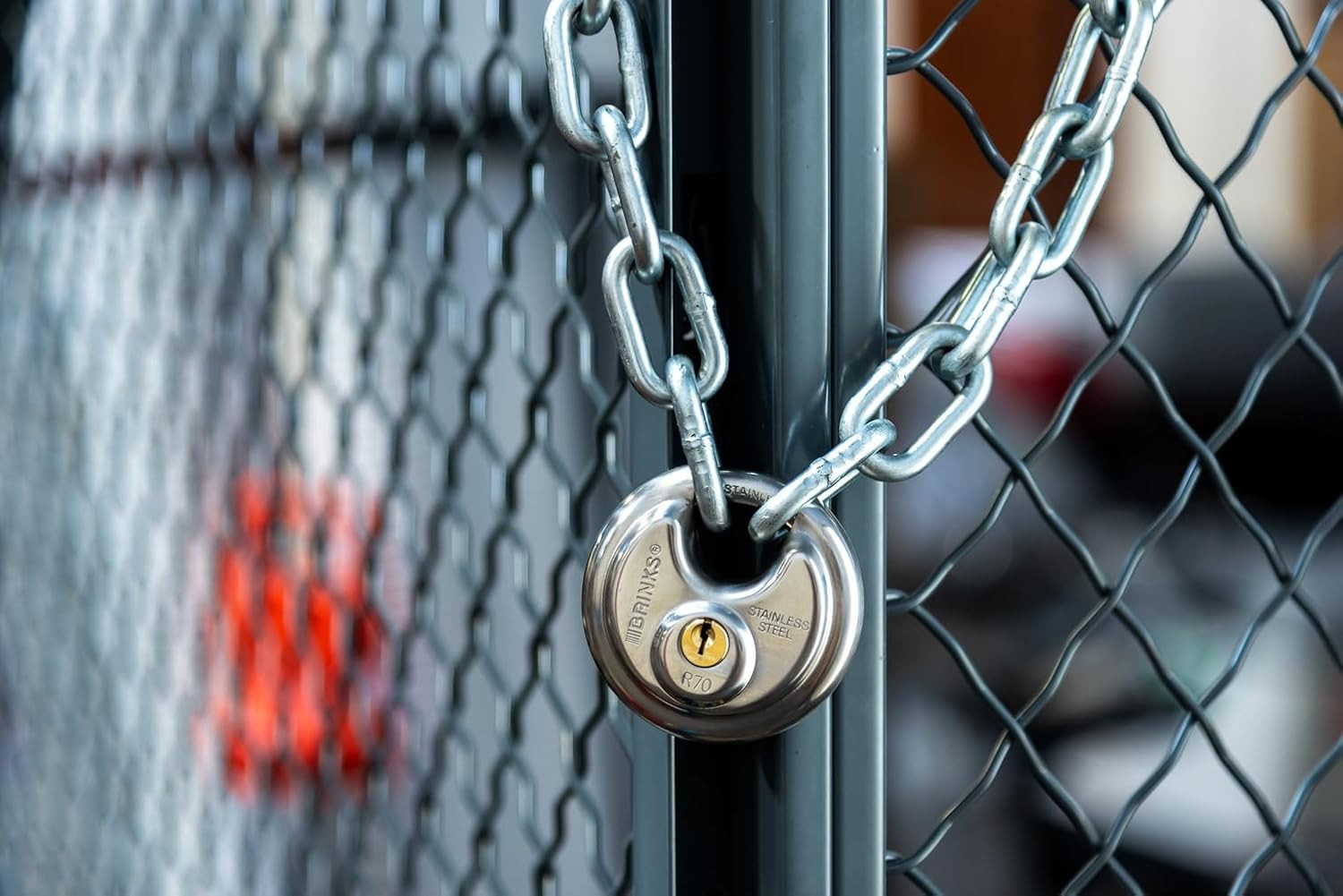 Heavy Duty Discus Plated Security Lock for Storage Shed Garage Lockers