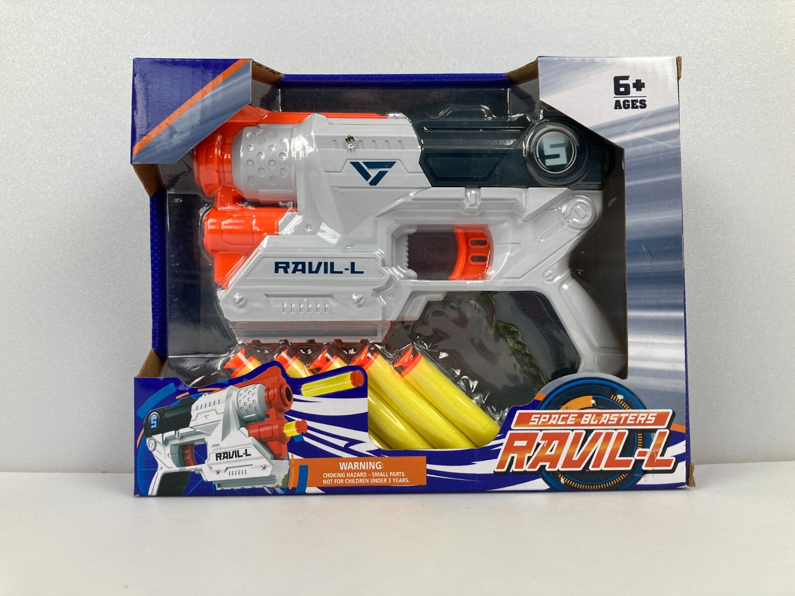 🔫Playtime Fun Int'l™ Space Blasters Ravil-L Front-Loading Foam Dart Blaster NEW