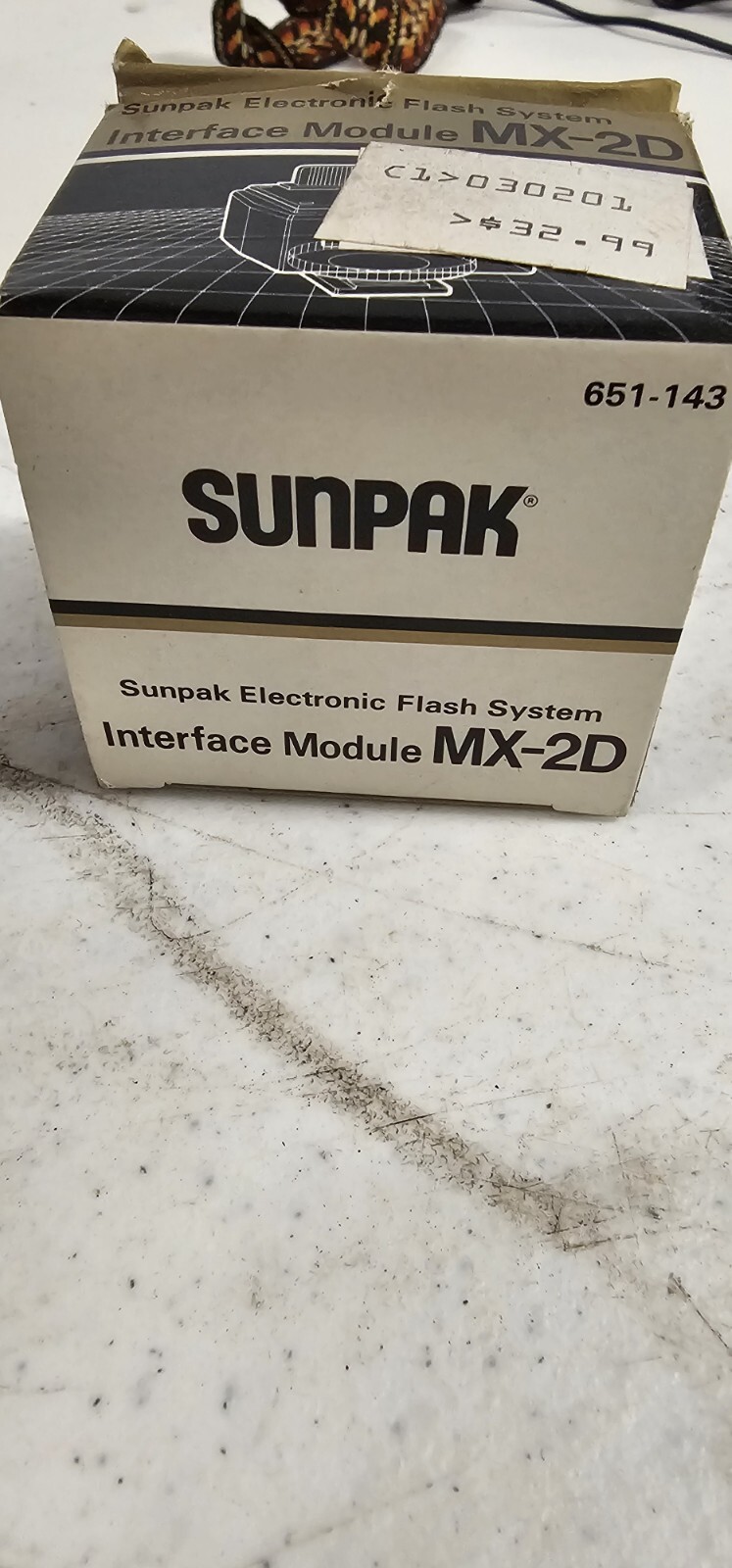 SUNPAK MX-2D FLASH INTERFACE MODULE NEW IN BOX. V10