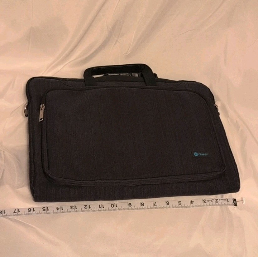 Caseen Ultrabook Messenger Bag Laptop Case Protective Lining *Missing Strap*