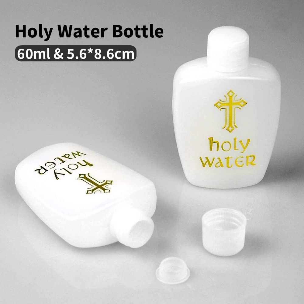 5 PCS 60ml Plastic Holy Water Empty Container Bottles Religious Rituals