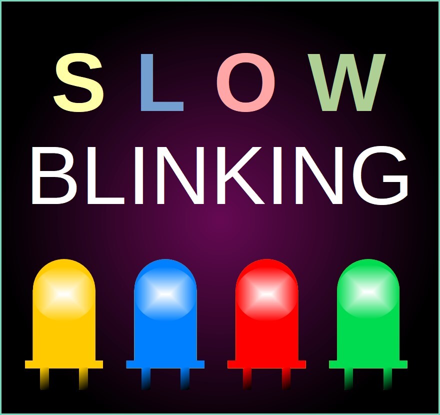 Flashing Blinking  LEDs LED 5mm Red Blue Yellow Green QTY 12