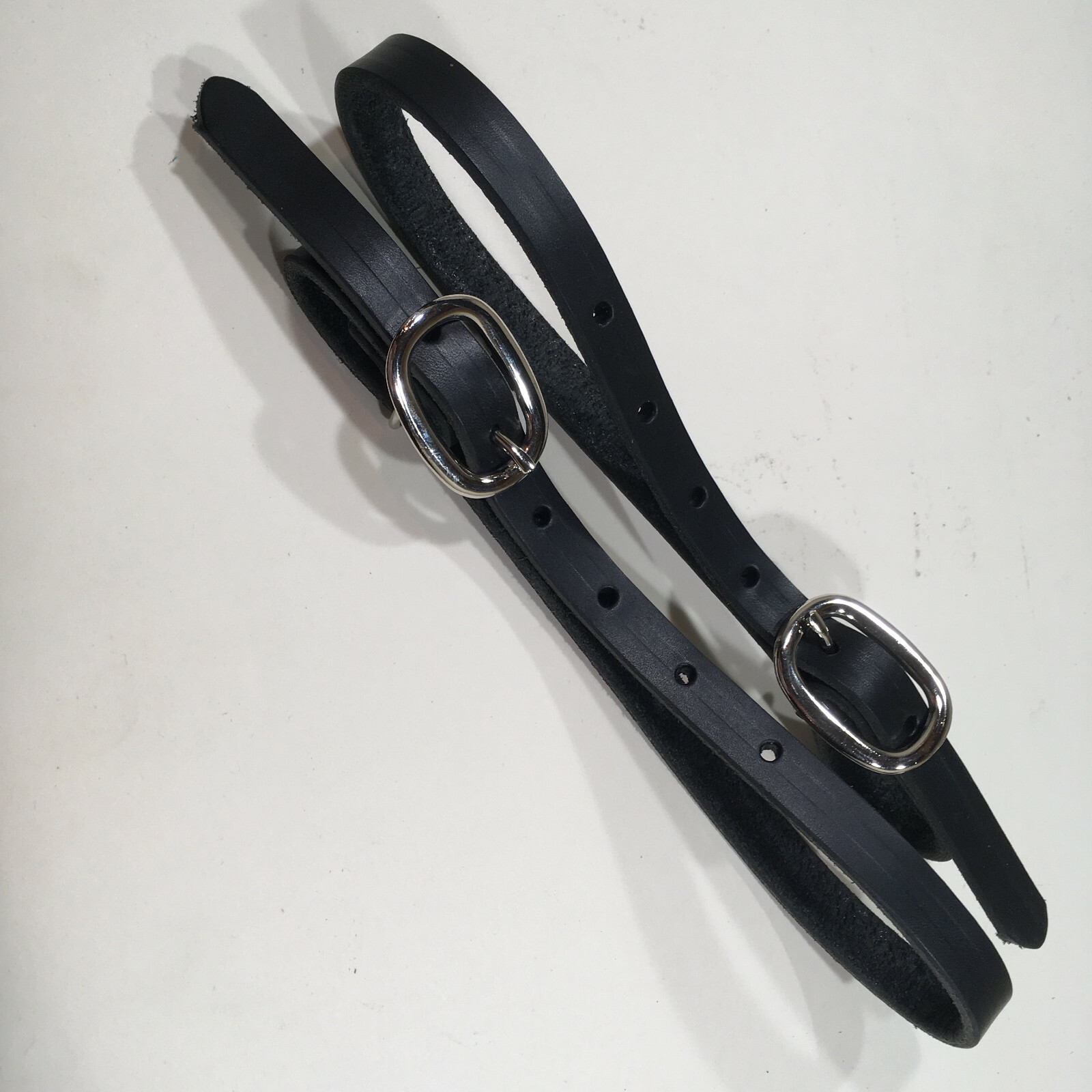 Breast Collar Tugs - 5/8" x appx. 24" - Black English Bridle- 1 Pair (F559)