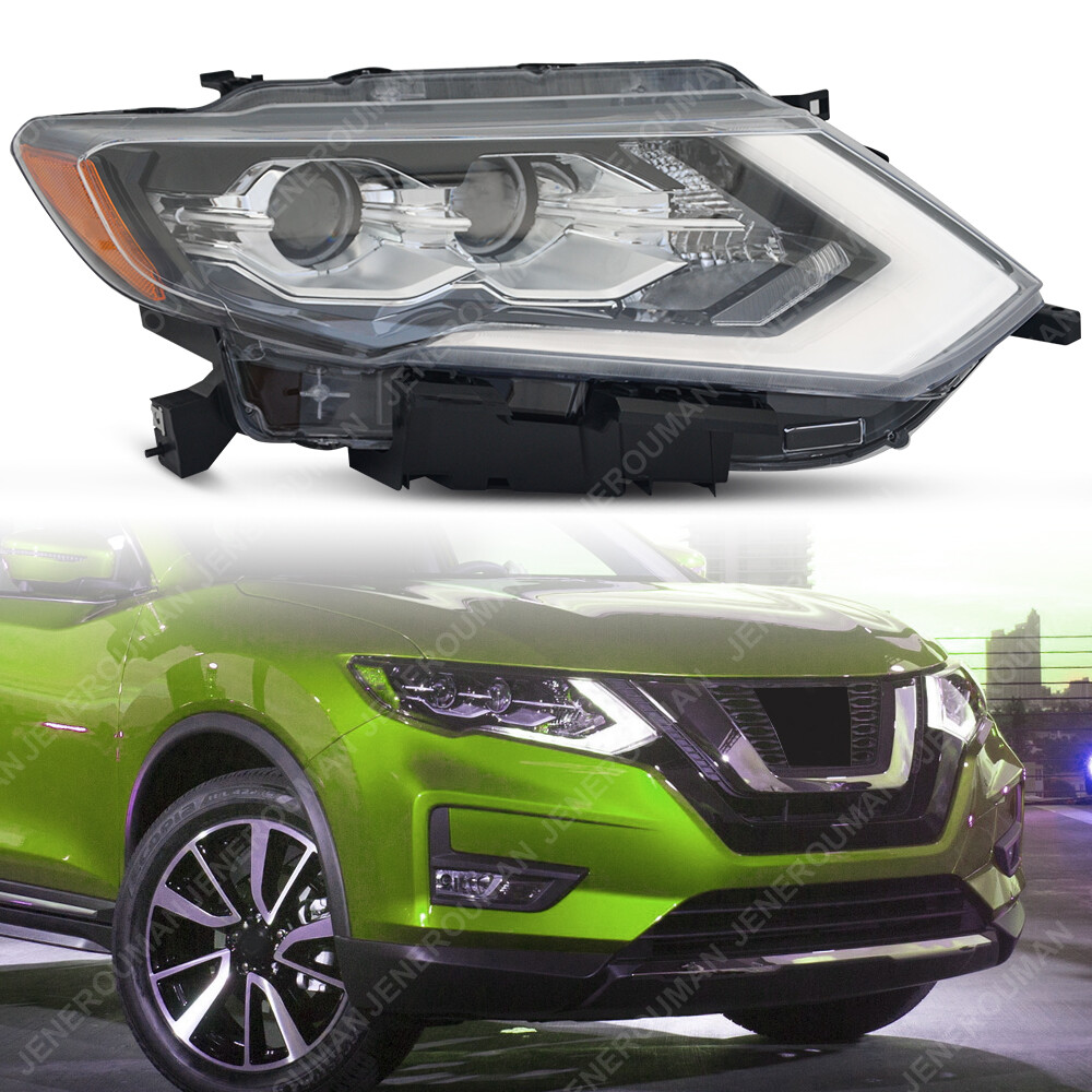 Passenger LED Headlight Fits 2017-2020 Nissan Rogue SL Headlamp Light Right Side