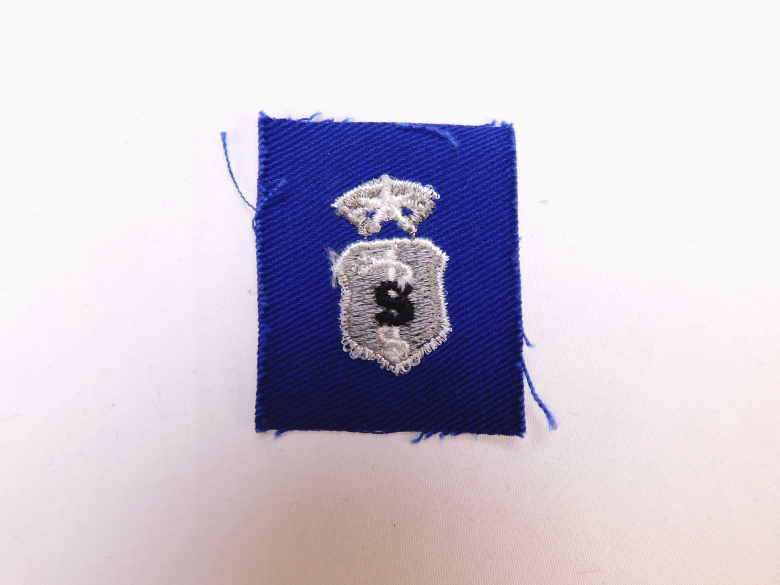 US Air Force Vintage Chief Biomedical Science Royal Blue Twill Military Patch