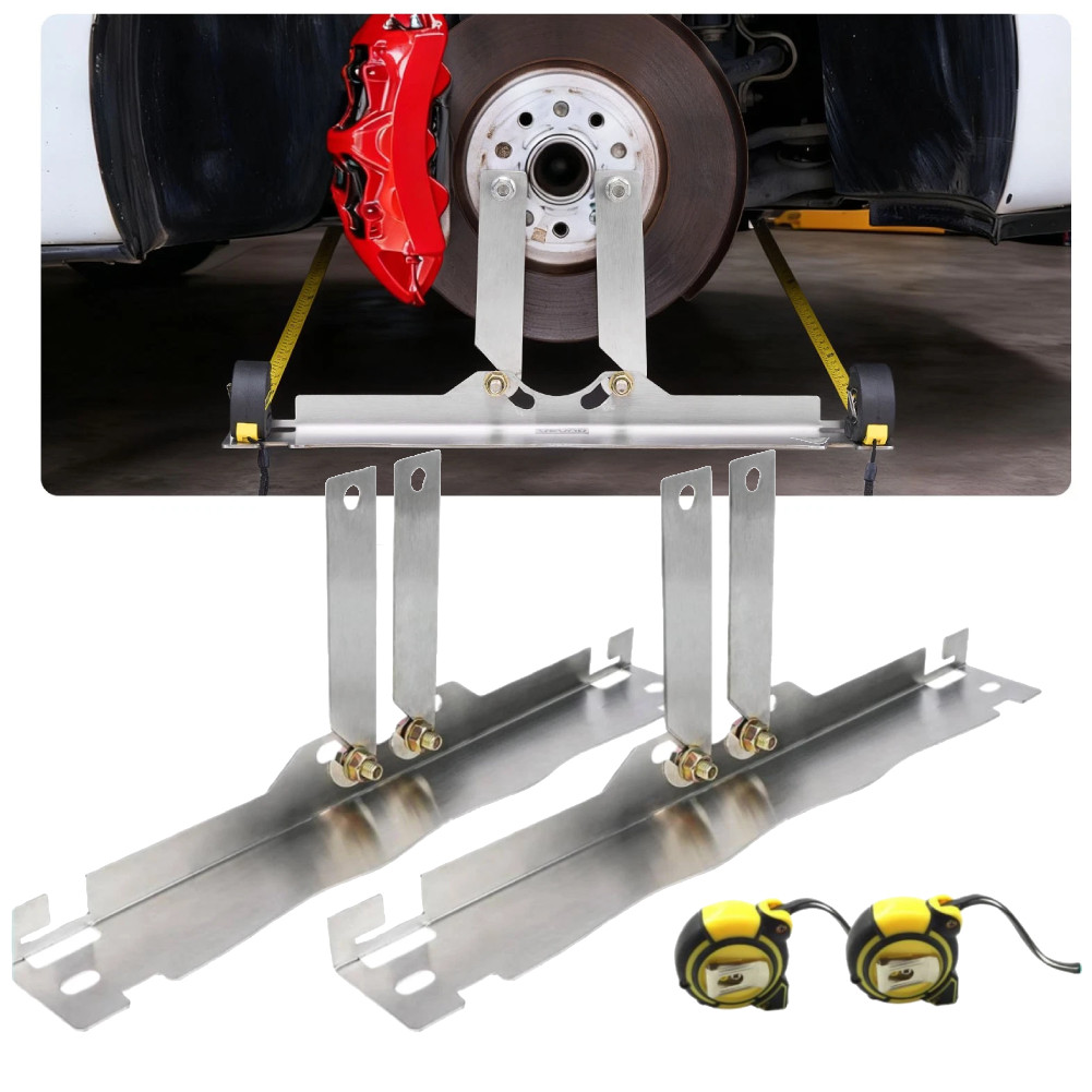 Wheel Alignment Tool Toe Alignment Tool Plate 2 Pack with 2 Tape Measures 2026