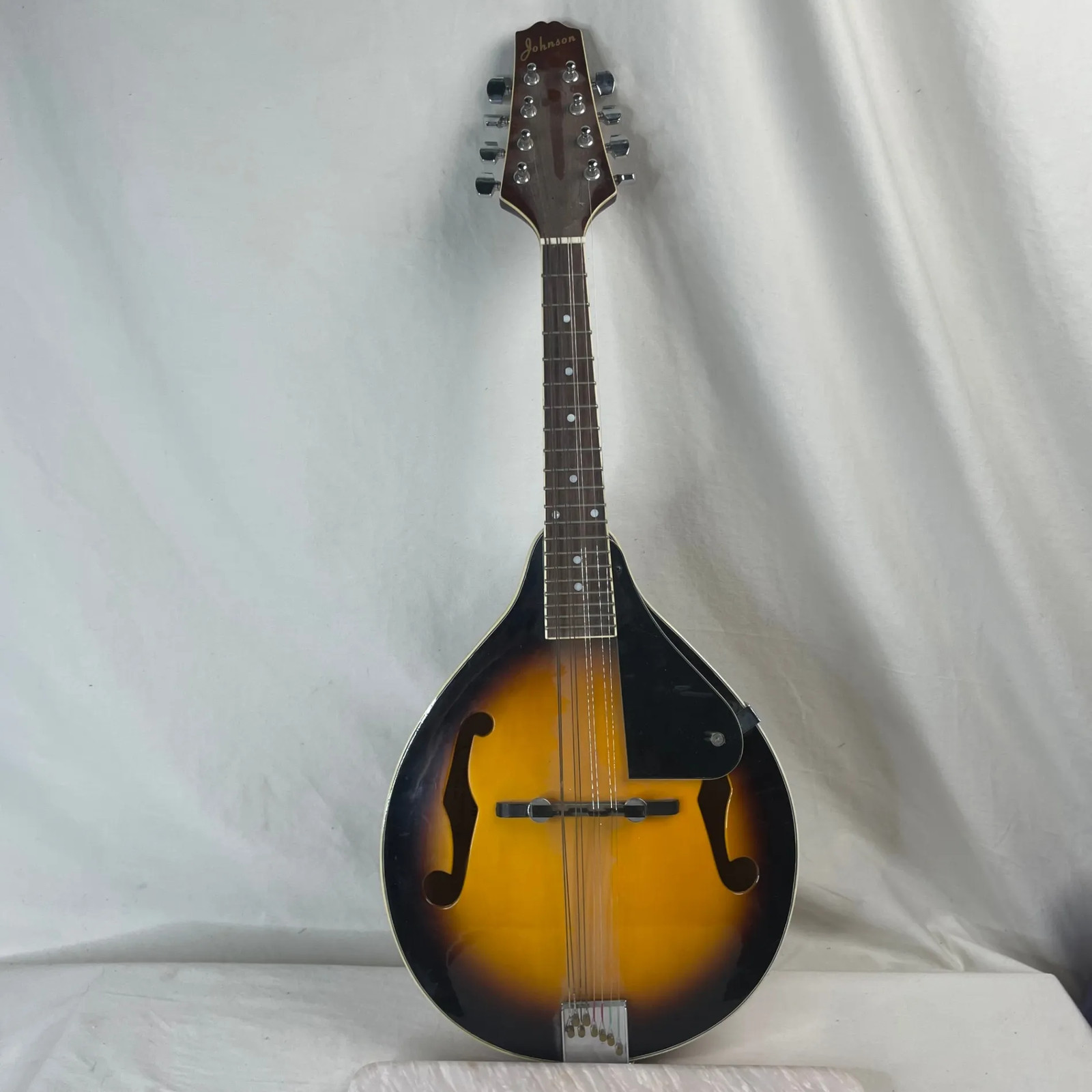 Johnson A-Style Mandolin 8 String Acoustic F-Hole Sunburst Finish