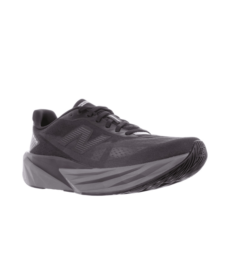 New Balance Men's FuelCell Rebel V5 Running Shoes, Black/Castlerock/Silver Metal