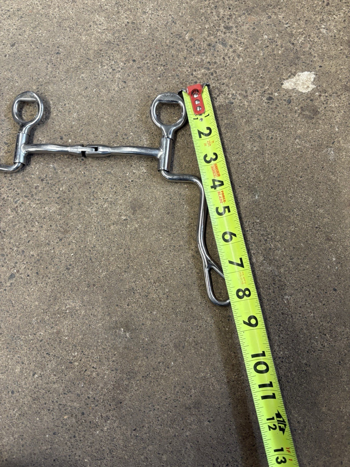 Hinge Mouth Shanked Snaffle Bit With Copper Inlay