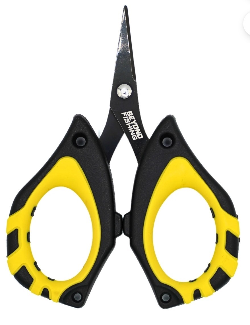 Beyond Fishing 4.5” Fishing Scissors for Braided Line Stainless Steel Non-Slip