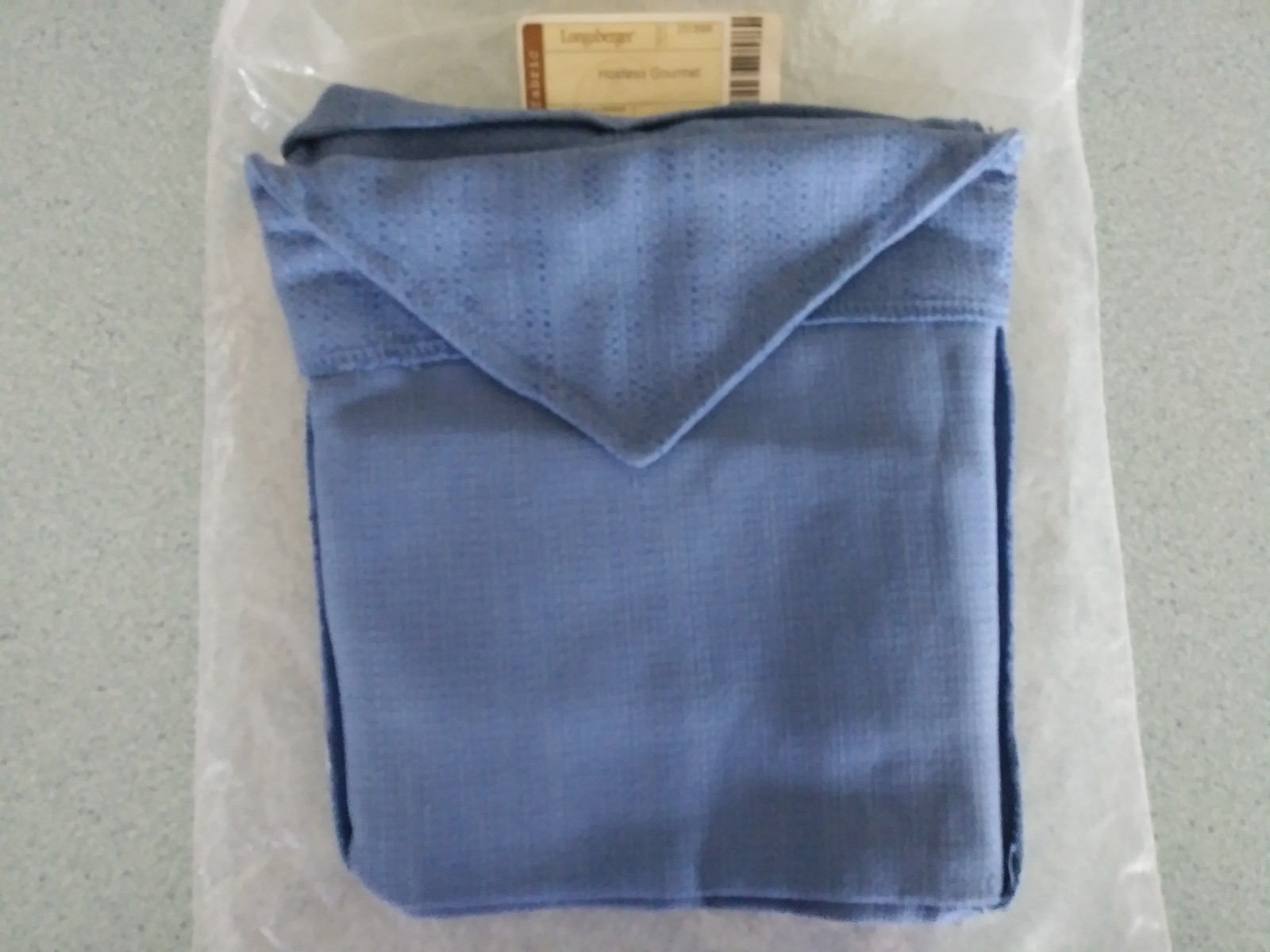 Longaberger Fabric Liner Cornflower blue for your Hostess Gourmet basket NEW