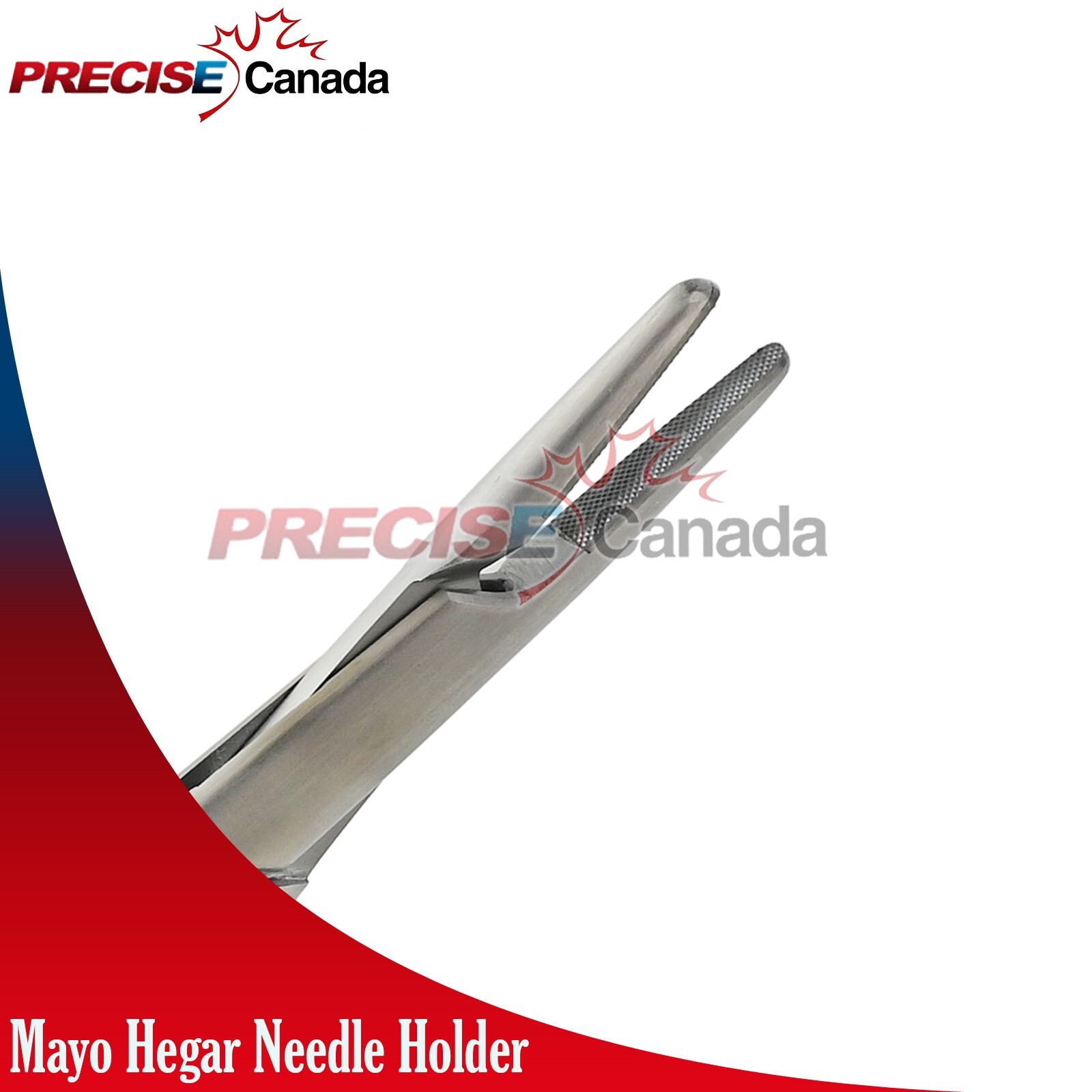 2 TC Premium Grade Mayo Hegar Needle Holder 5" With Tungsten Carbide Inserts
